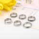 6Pcs Stainless Spinner Rings Set For Women Mens CZ Matte Flower Triple Interlocked Rolling Stress Relieving Ring Anxiety Relief Fidget Band Rings 6Pcs Stainless Spinner Rings Set For Women Mens CZ Matte Flower Triple Interlocked Rolling Stress Relieving Ring Anxiety Relief Fidget Band Rings